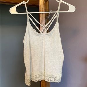 Spaghetti strap lace top
